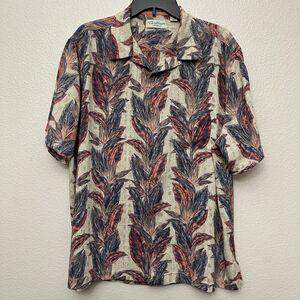 Caribbean Silk Blend Hawaiian Shirt Size XL